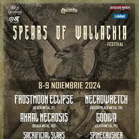 Bilete pe zile si programul detaliat pentru Spears of Wallachia Festival