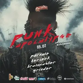 Punk Apocalypse cu trupele Pârnaie, Grinder, Berzerk și Brainwasher în Club Quantic