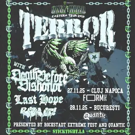 Concert Terror, Last Hope, Death Before Dishonour și Risk It în Club Quantic