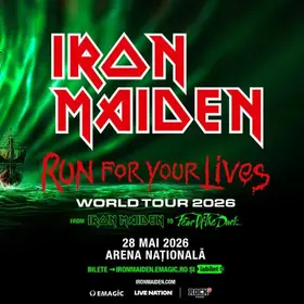 Biletele pentru IRON MAIDEN - Run For Your Lives Tour, disponibile de astăzi pentru publicul larg