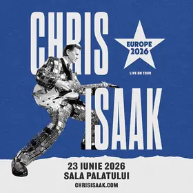 Concert Chris Isaak la Sala Palatului din Bucuresti, pe 23 iunie 2026
