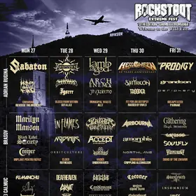 Programul complet Rockstadt Extreme Fest 2026 pe zile și scene (Ghimbav, Brașov)