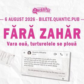 Fără Zahăr - concert de fugărit ploaia la Quantic