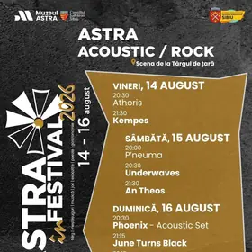 ASTRA Acoustic - Rock 2026 aduce trei seri de muzică live la Muzeul ASTRA din Sibiu