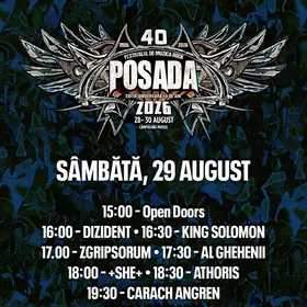 2. Posada Rock Festival 2026 anunta programul complet pe ore