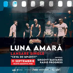 The Groovy Bastards și Radio Progress deschid concertul Luna Amară din Quantic