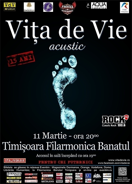 Vita de Vie acustic - aniversare 15 ani - Timisoara 11.03.2012