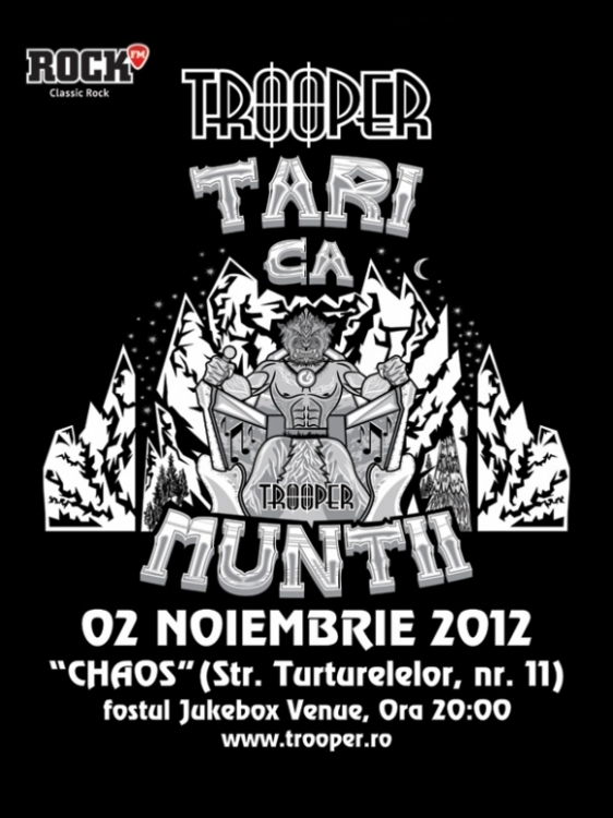 Cronica Trooper si Wilder la Chaos Venue, 2 noiembrie 2012