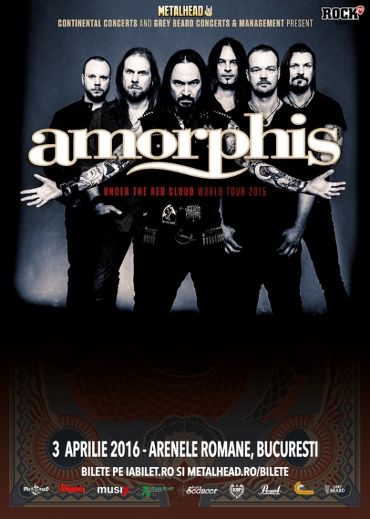 Cronica de concert: Under The Red Cloud World Tour - concert Amorphis, Textures, Poem la Arenele Romane, 3 aprilie 2016