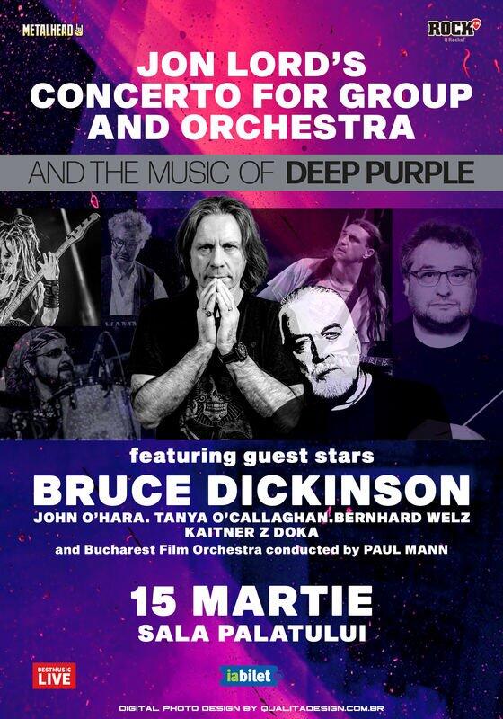 Cronică de concert Bruce Dickinson - The Music of Jon Lord si a Deep Purple la Sala Palatului
