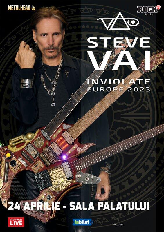 Cronica de concert Steve Vai la Sala Palatului, 24 Aprilie 2023