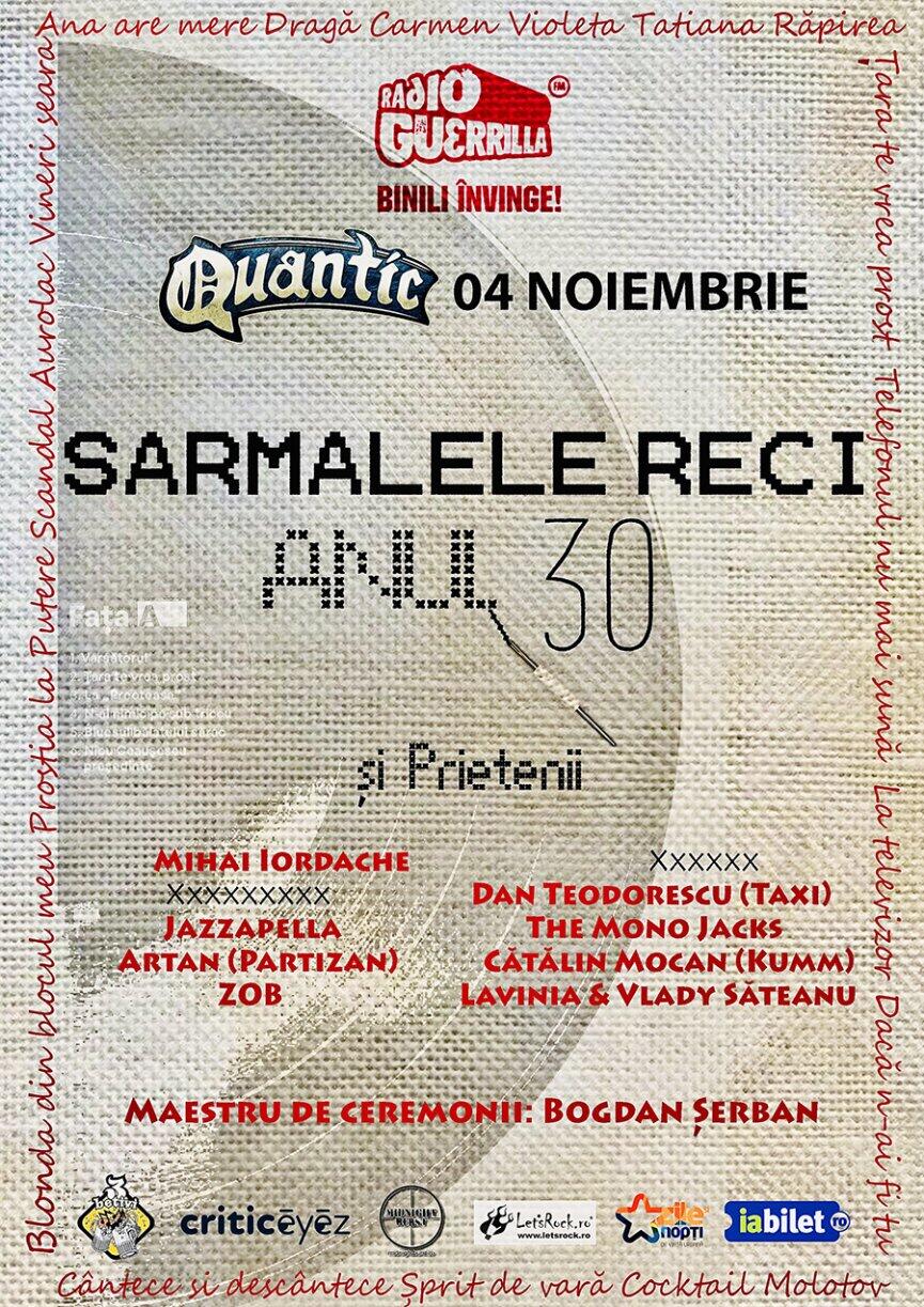 Cronică de concert Sarmalele Reci - Anul 30 în Quantic, 4 noiembrie 2023