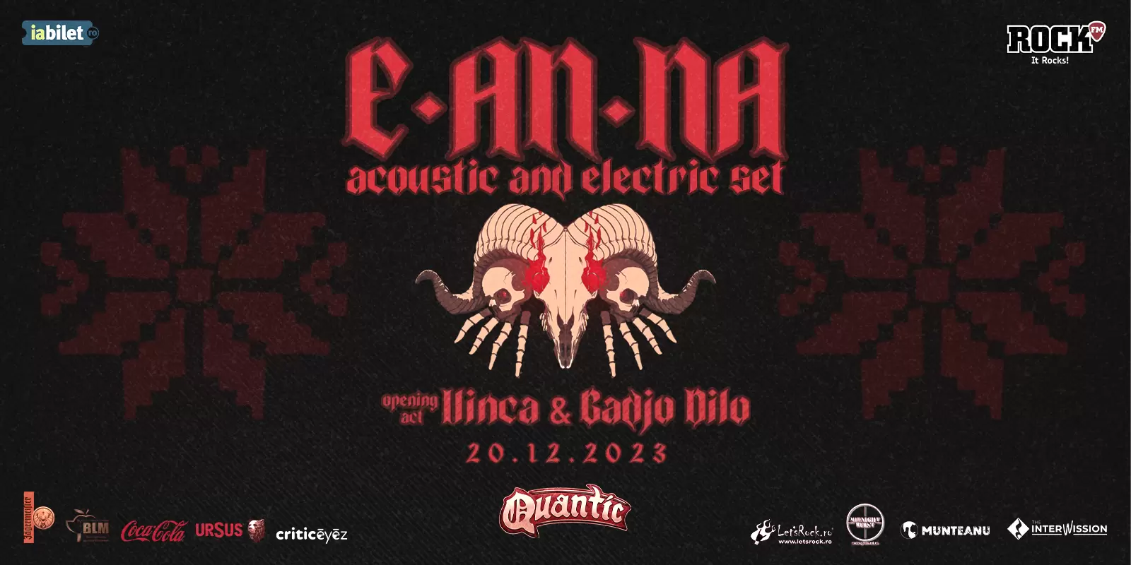 Cronică E-An-Na - Special Electric & Acoustic Concert - în club Quantic, 20 decembrie 2023