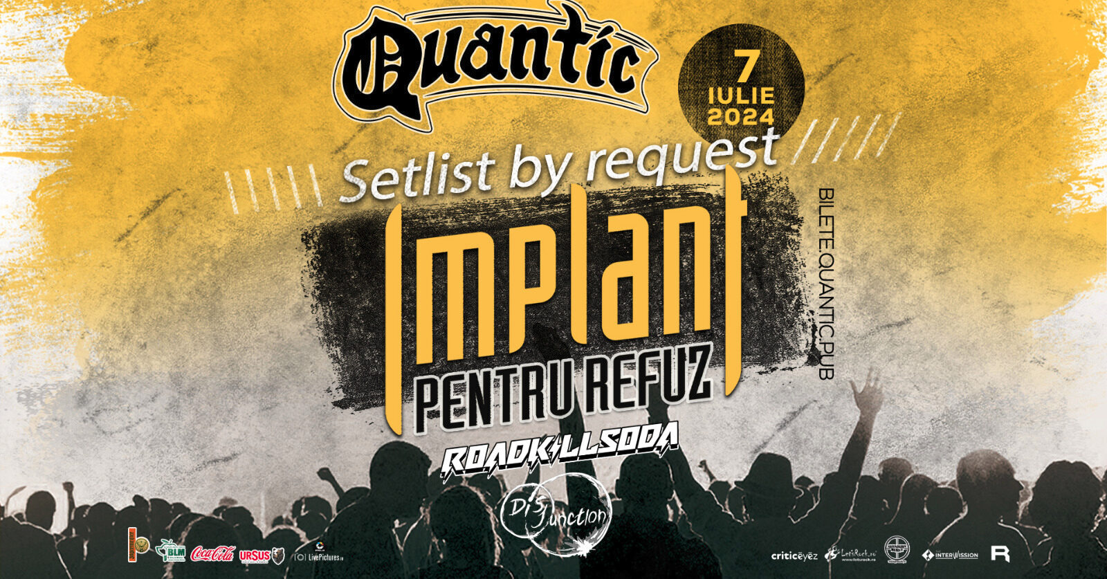 Cronică de concert Implant Pentru Refuz - Setlist by request, în Quantic, 7 iulie 2024