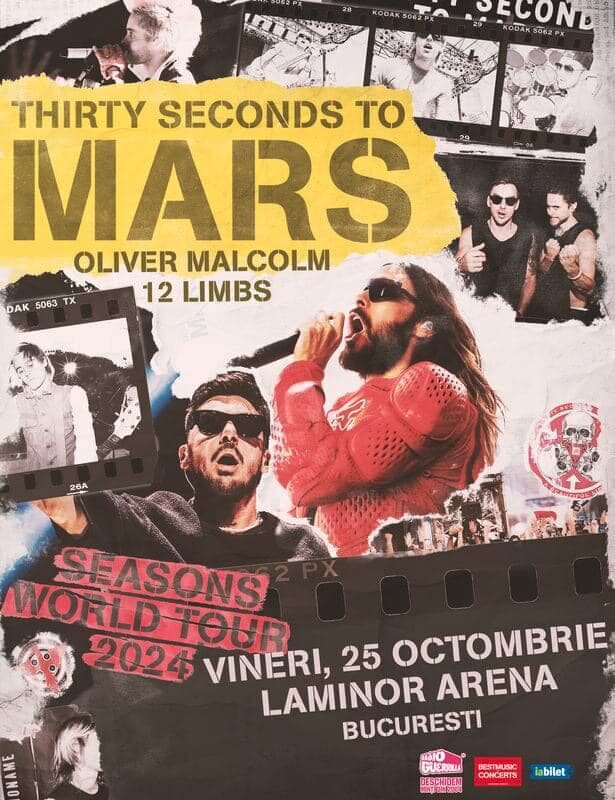 Cronică de concert Thirty Seconds To Mars din 25 octombrie 2024 , la Hala Laminor