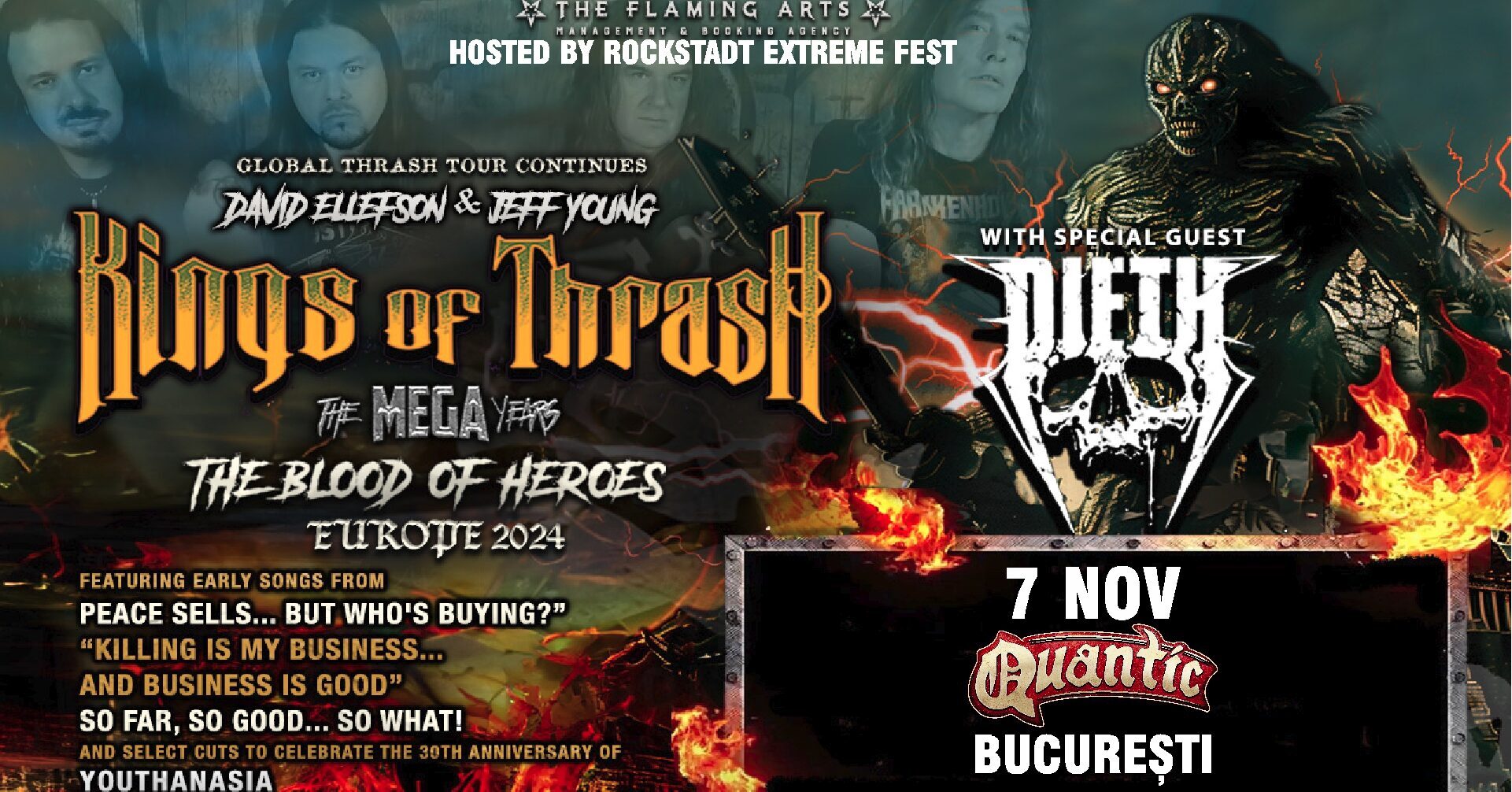 Cronica de concert Kings of Thrash, Quantic, 7 noiembrie 2024