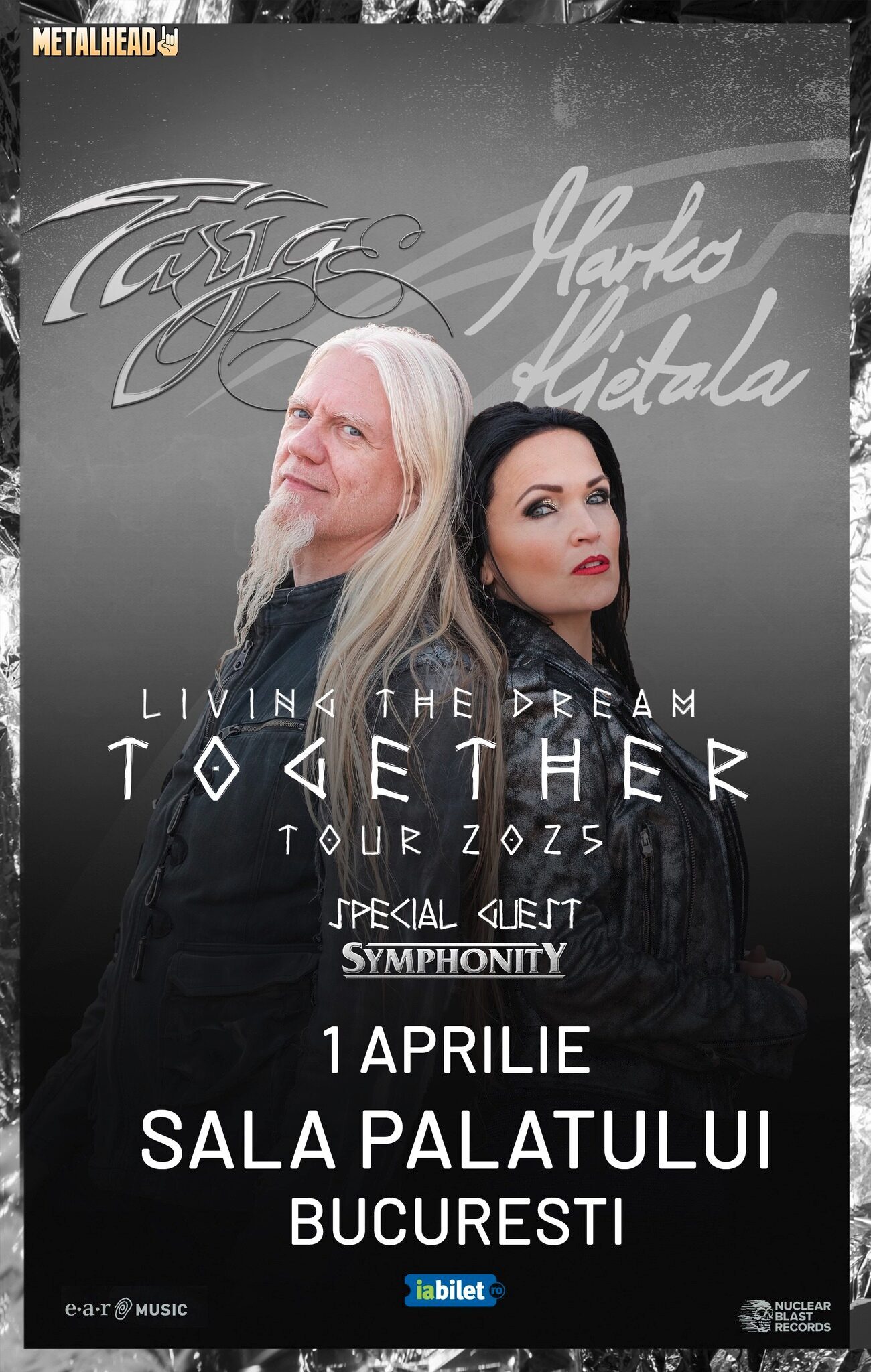 Cronică de oncert Tarja Turunen & Marko Hietala la Sala Palatului, 1 aprilie 2025
