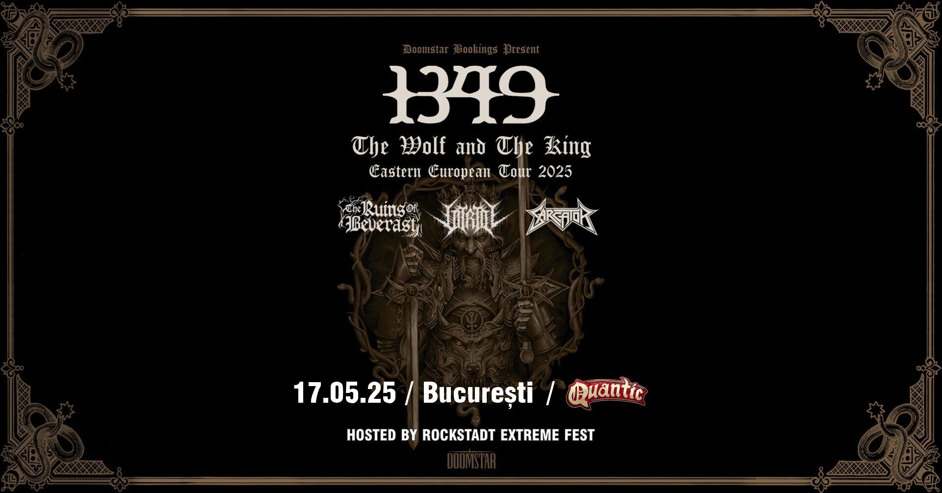 Cronică de concert 1349, The Ruins of Beverast, Vitriol și Sarcator, 17.05.2025 – Quantic, Bucuresti