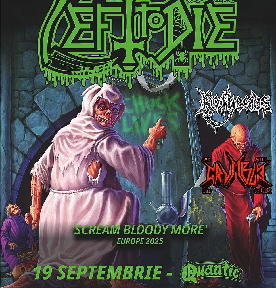 Cronică de concert Left to Die, Rotheads și Crumble în Quantic, 19 septembrie 2025