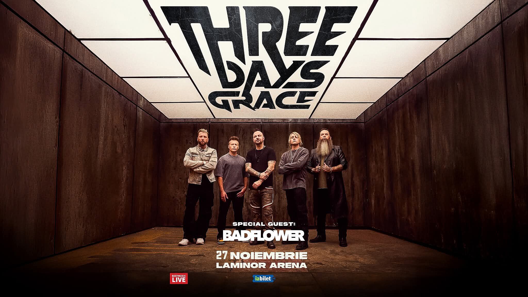Cronică de concert Three Days Grace și Badflower, Laminor Arena, 27 noiembrie 2025