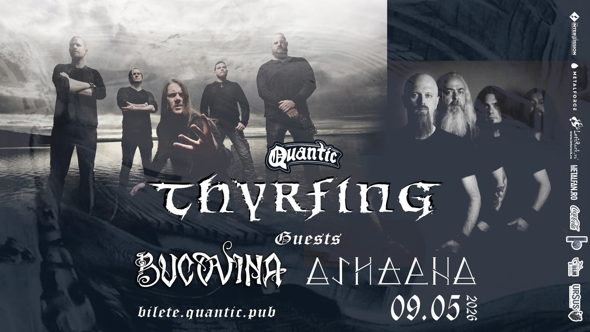 Cronică de concert Thyrfing, Bucovina si Ashaena la Quantic, 9 mai 2026