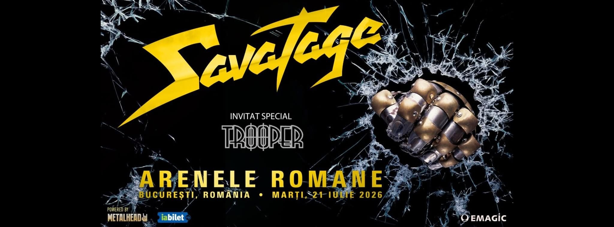 Cronică de concert Trooper și Savatage la Arenele Romane din București, 21 iulie 2026