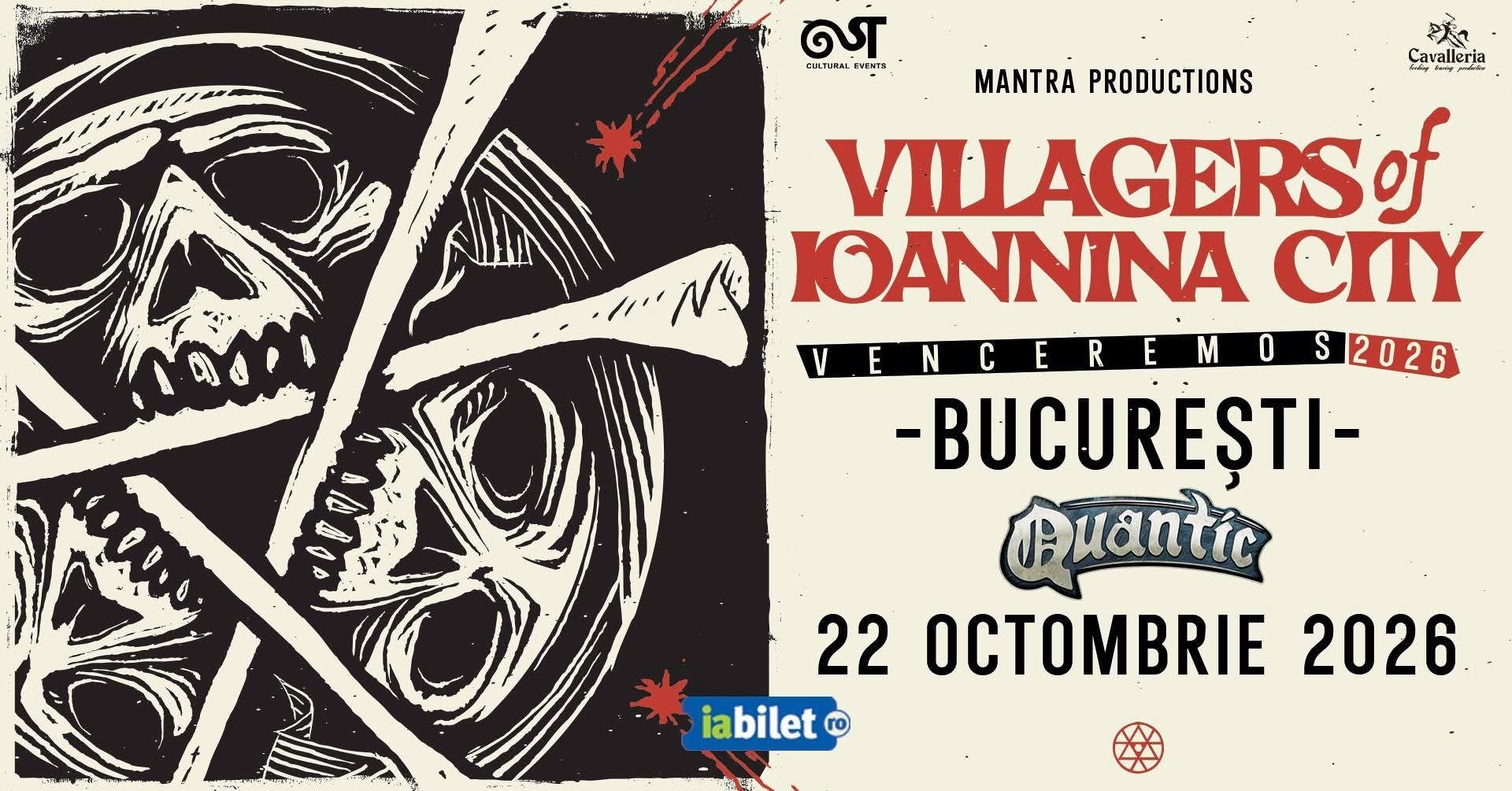 Cronică de concert Villagers of Ioannina City la Quantic, 22 octombrie 2026